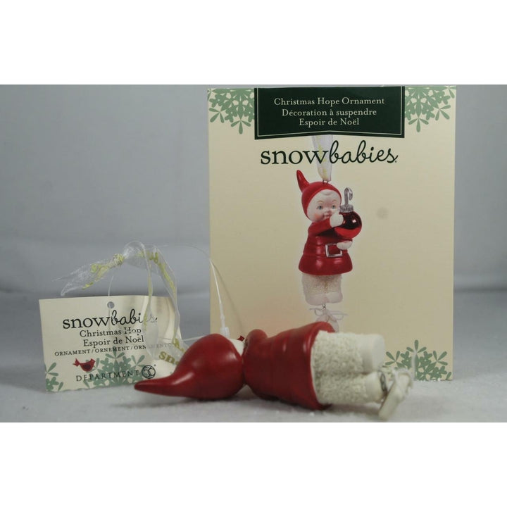 Snowbabies Dept 56 Christmas Hope 2021 Ornament 6008640 In Box Image 3