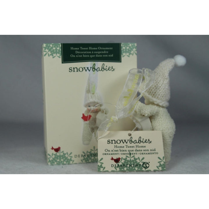 Snowbabies Dept 56 Home Tweet Home 2024 With Bird Ornament 6014160 In Box Image 3