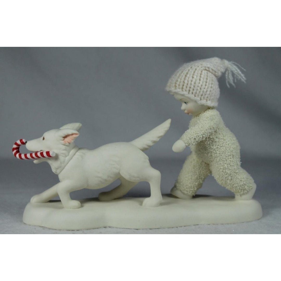 Snowbabies Dept 56 Candy Cane Chase 2024 Figurine 6014143 In Box Image 1