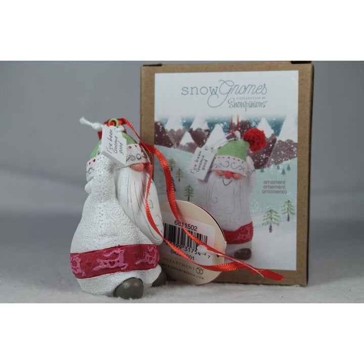 Dept 56 Snowpinions Snowgnome Ive Been Gnome Good Ornament 6011502 NIB Image 3