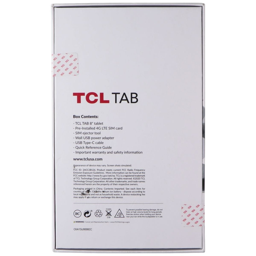 TCL TAB (8.0-in) Tablet (TCL-9048S) Verizon Only - Black/32GB Image 3