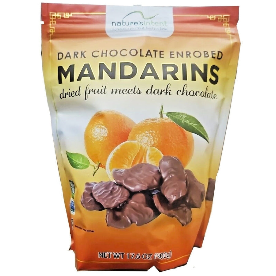 Nature s Intent Dark Chocolate Enrobed Mandarins 17.6 Ounce Image 1