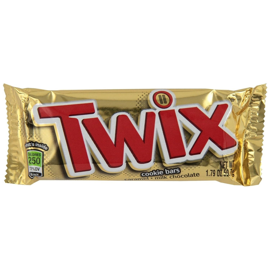 Twix Caramel Cookie Chocolate Candy Bars Full Size 1.79 Ounce (Pack of 36) Image 1