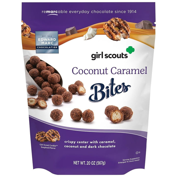 Edward Marc Girl Scouts Coconut Caramel Bites 20 Ounce Image 1