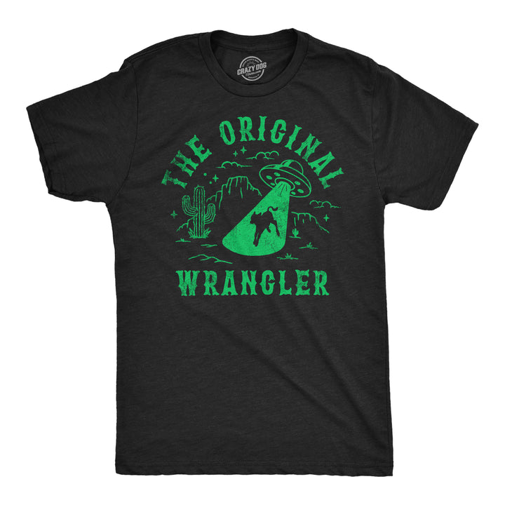 Mens Funny T Shirts The Original Wrangler Sarcastic UFO Graphic Tee For Men Image 4