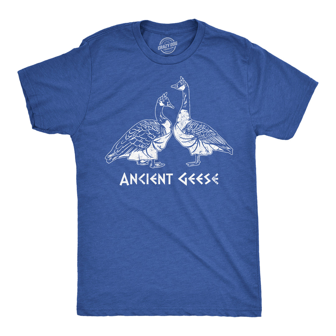 Mens Funny T Shirts Ancient Geese Sarcastic Goose Graphic Tee For Men Image 1