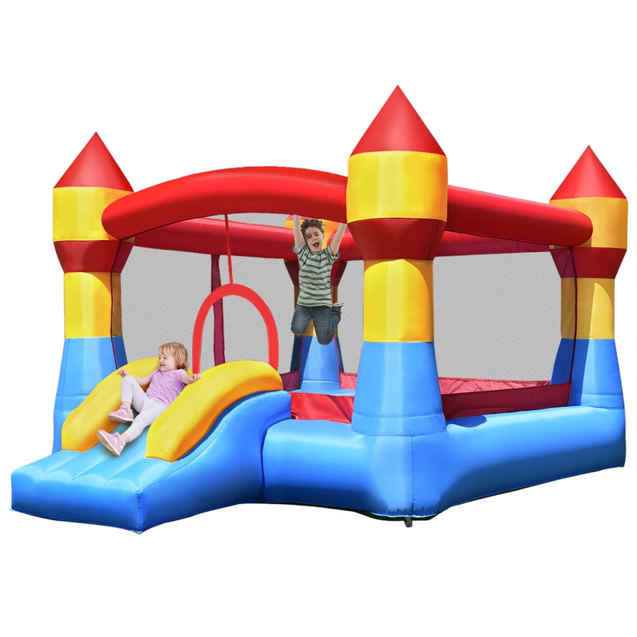 Kid Inflatable Bounce House Castle Moonwalk Playhouse Jumper Slide Image 1