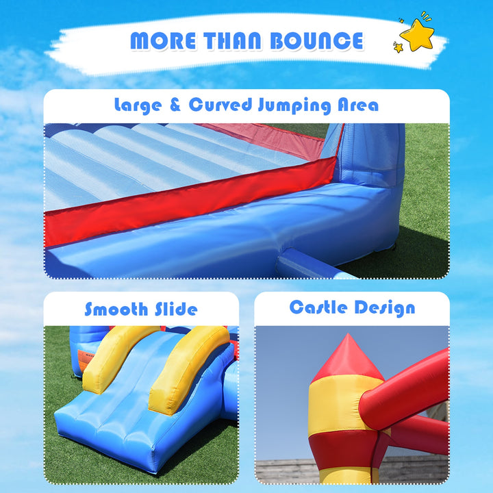 Kid Inflatable Bounce House Castle Moonwalk Playhouse Jumper Slide Image 4