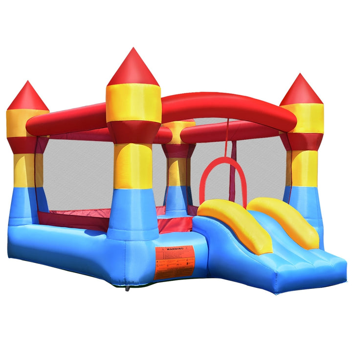 Kid Inflatable Bounce House Castle Moonwalk Playhouse Jumper Slide Image 10