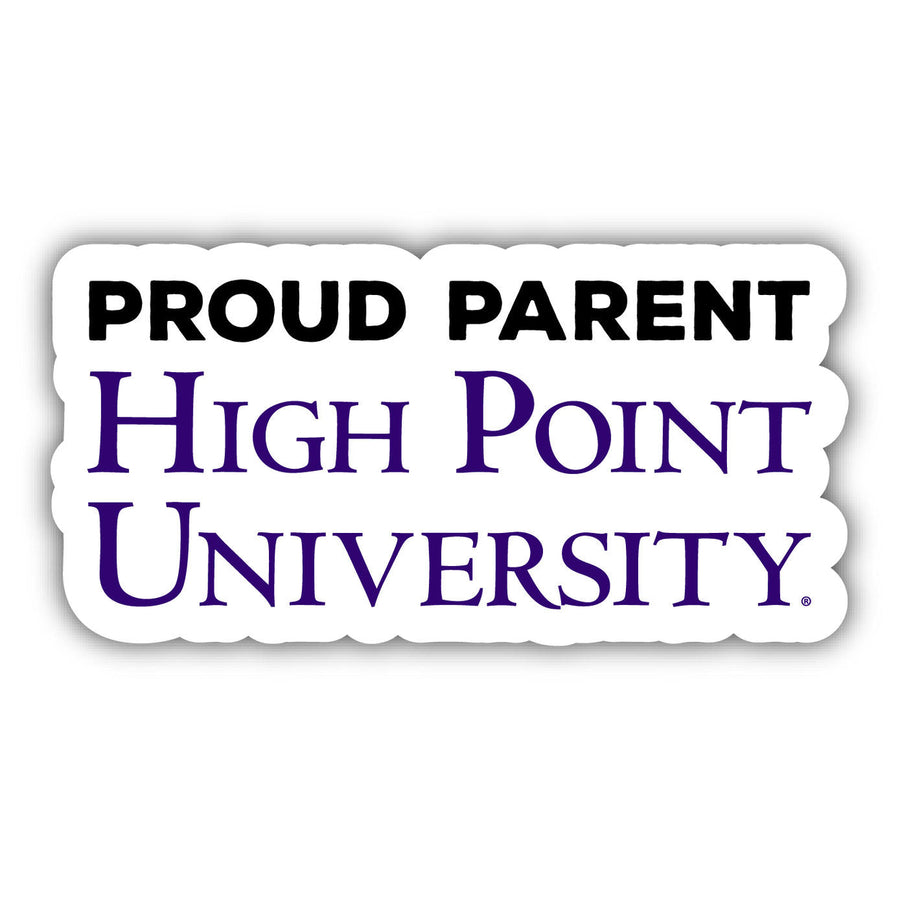 High Point University 4-Inch Laser Cut Proud Parent Decal Sticker Officially Licensed Collegiate Product Image 1