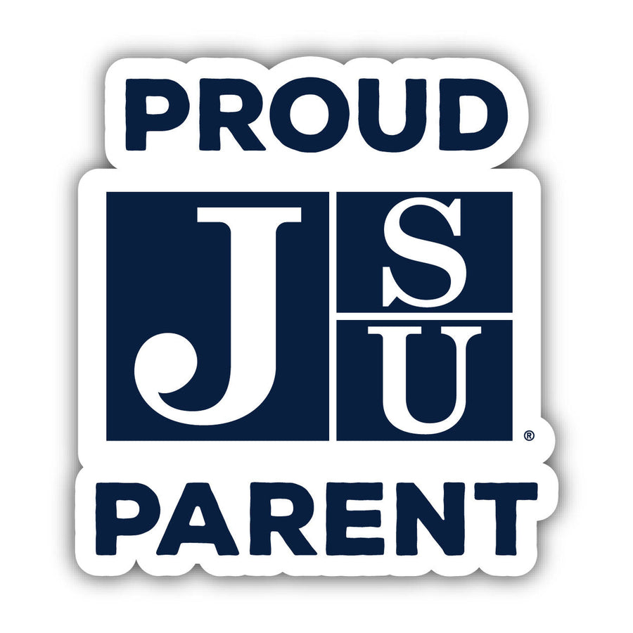 Jackson State University 4-Inch Laser Cut Proud Parent Decal Sticker Officially Licensed Collegiate Product Image 1