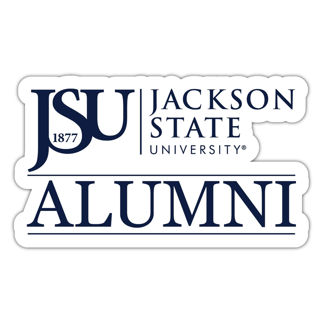 Jackson State University 4-Inch Laser Cut Alumni Vinyl Decal Sticker Officially Licensed Collegiate Product Image 1