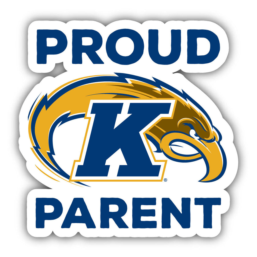 Kent State University 4-Inch Laser Cut Proud Parent Decal Sticker Officially Licensed Collegiate Product Image 1