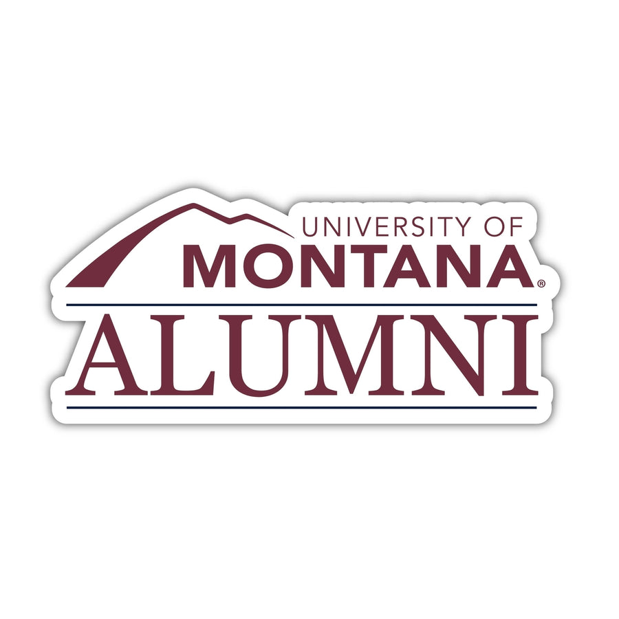 Montana University 4-Inch Laser Cut Alumni Vinyl Decal Sticker Officially Licensed Collegiate Product Image 1