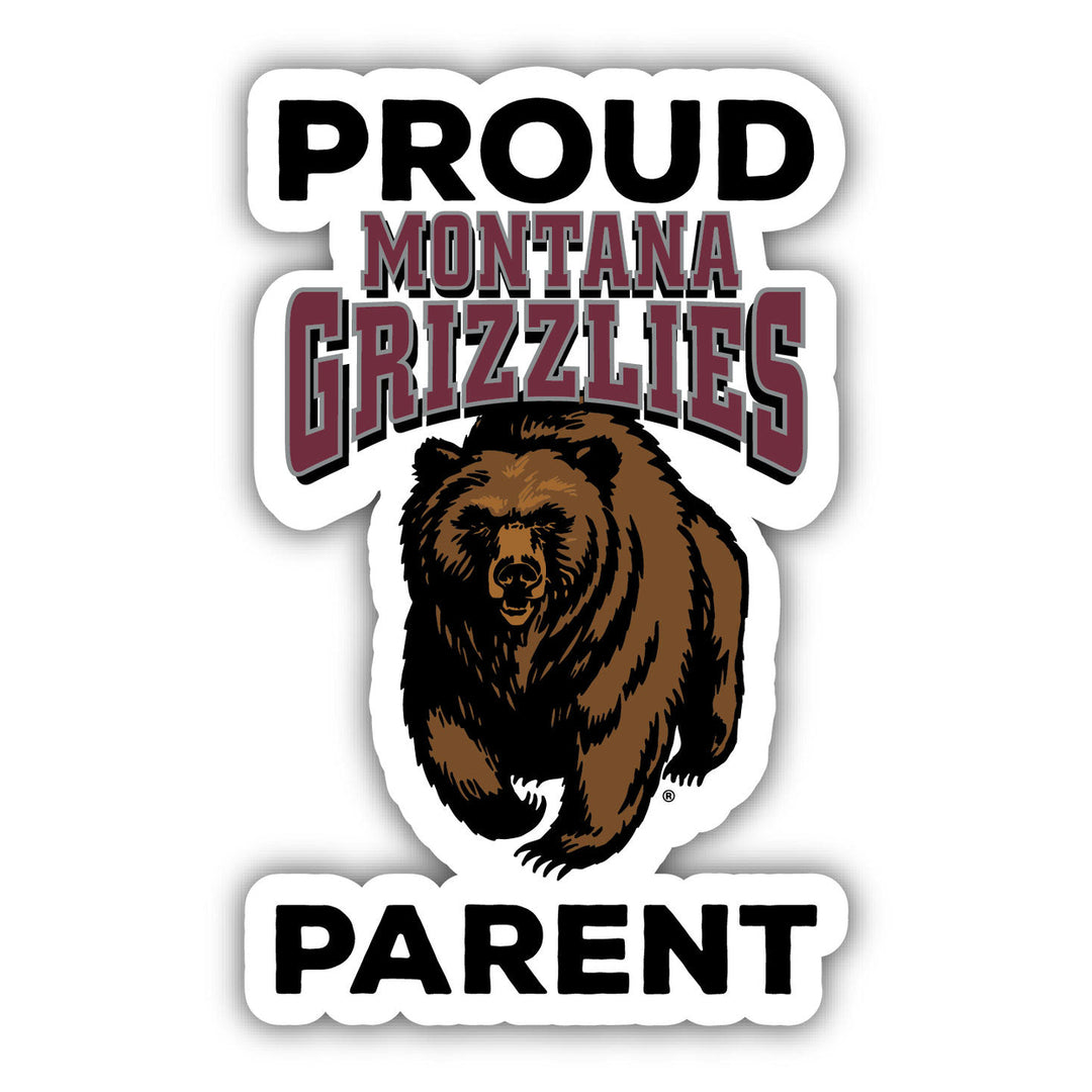 Montana University 4-Inch Laser Cut Proud Parent Decal Sticker Officially Licensed Collegiate Product Image 1