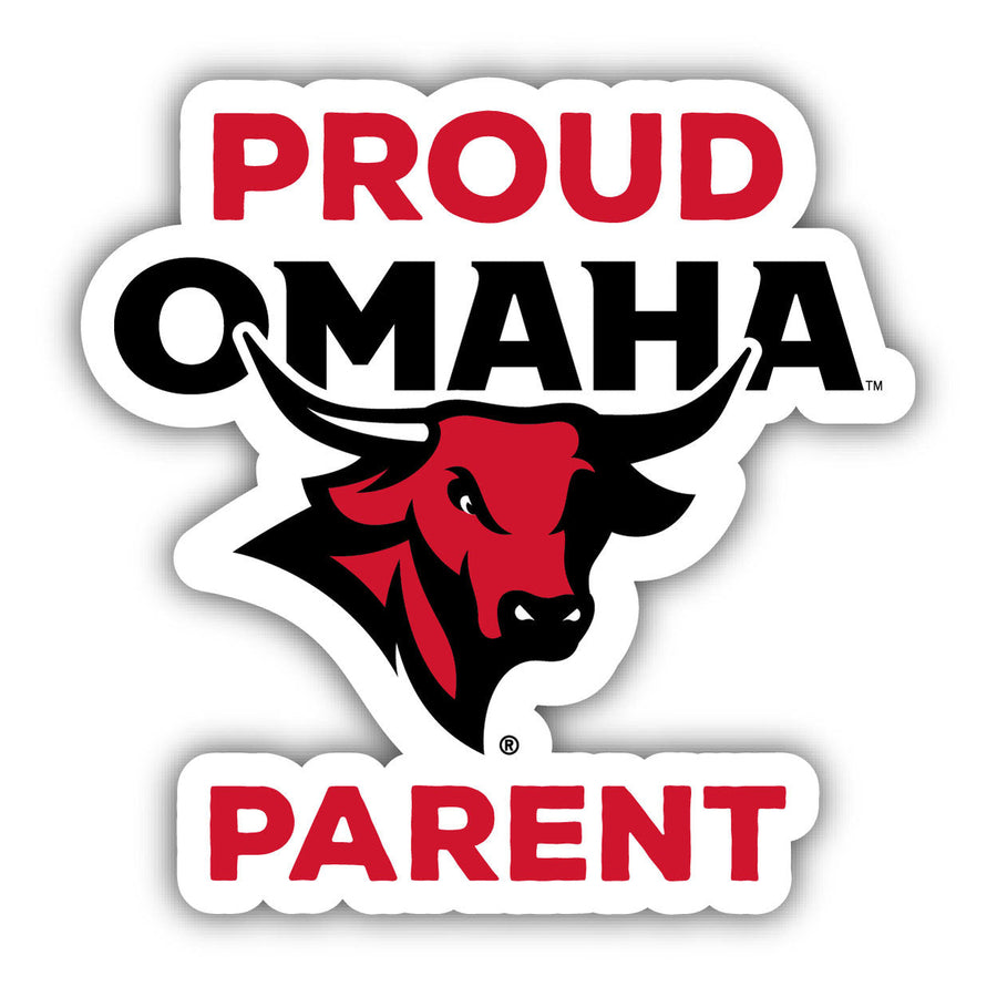 Nebraska at Omaha 4-Inch Laser Cut Proud Parent Decal Sticker Officially Licensed Collegiate Product Image 1