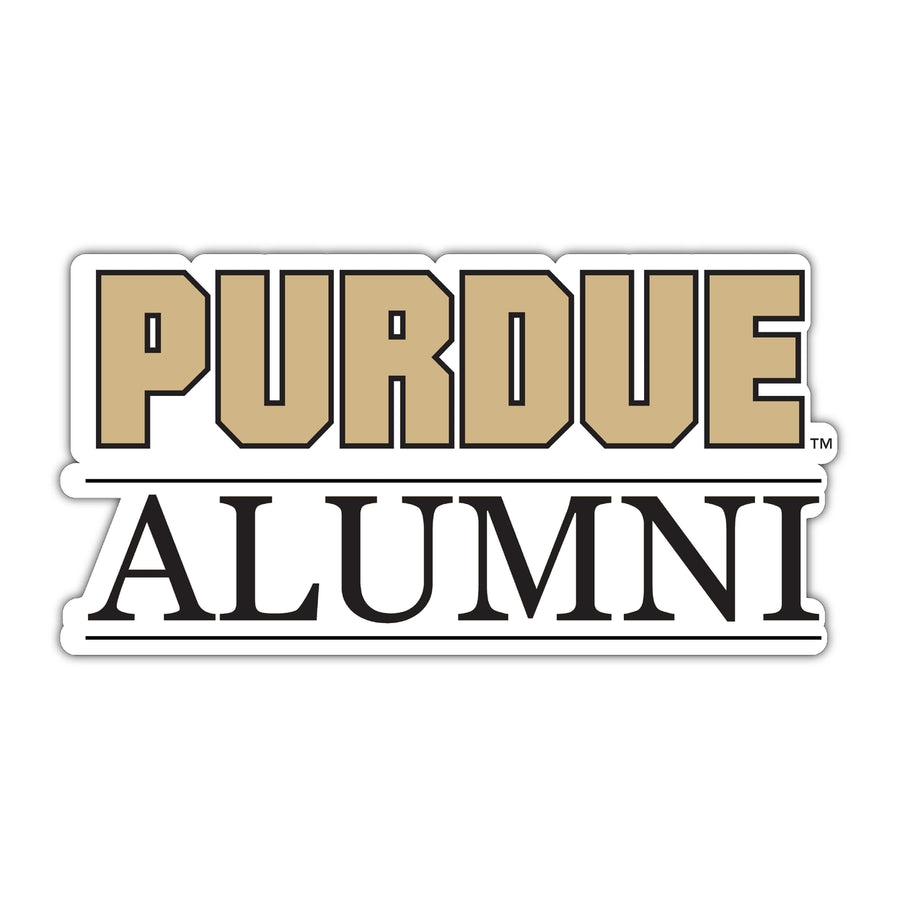 Purdue Boilermakers 4-Inch Laser Cut Alumni Vinyl Decal Sticker Officially Licensed Collegiate Product Image 1