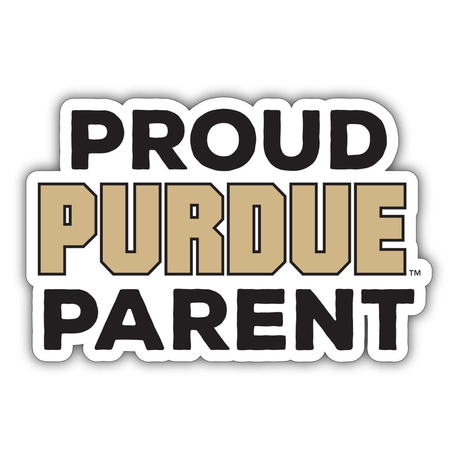 Purdue Boilermakers 4-Inch Laser Cut Proud Parent Decal Sticker Officially Licensed Collegiate Product Image 1