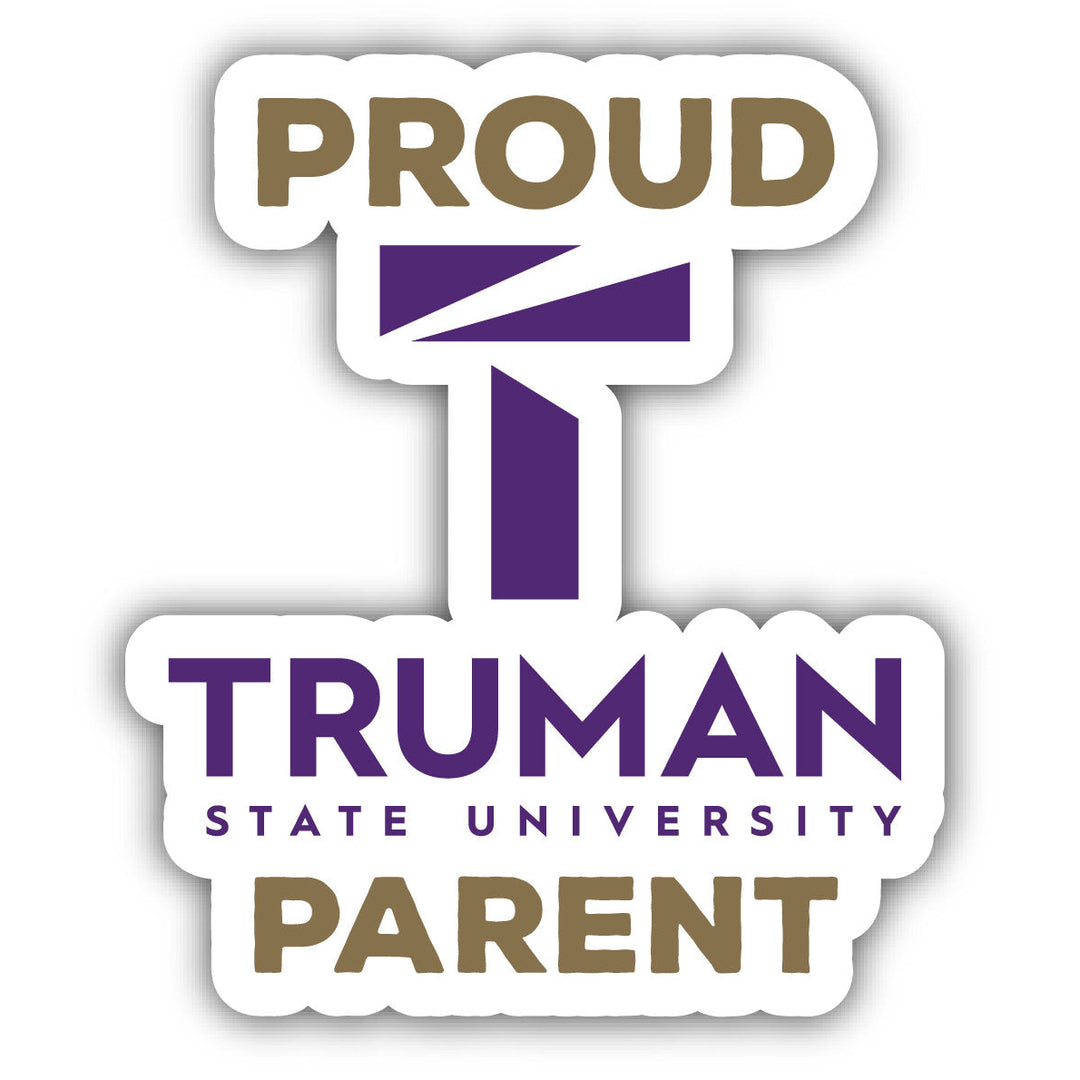 Truman State University 4-Inch Laser Cut Proud Parent Decal Sticker Officially Licensed Collegiate Product Image 1