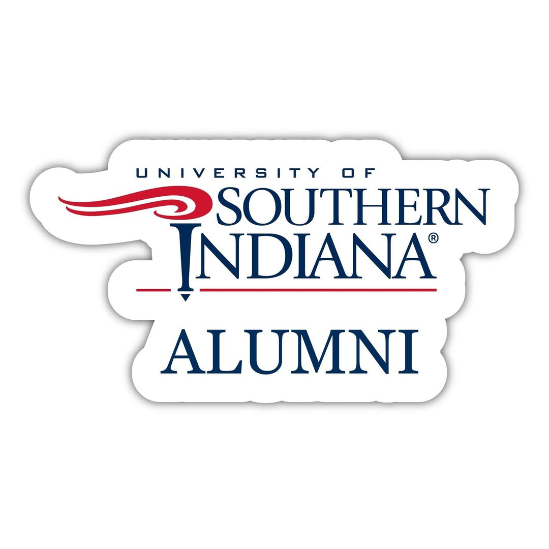 University of Southern Indiana 4-Inch Laser Cut Alumni Vinyl Decal Sticker Officially Licensed Collegiate Product Image 1