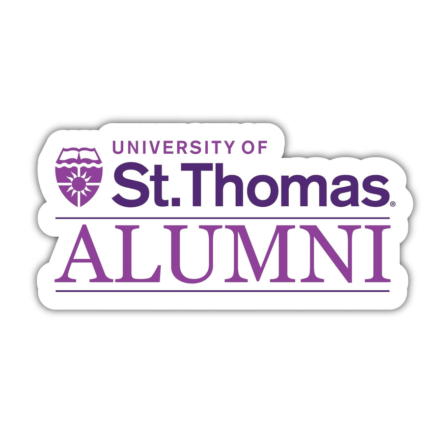 University of St. Thomas 4-Inch Laser Cut Alumni Vinyl Decal Sticker Officially Licensed Collegiate Product Image 1