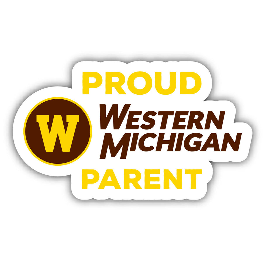 Western Michigan University 4-Inch Laser Cut Proud Parent Decal Sticker Officially Licensed Collegiate Product Image 1