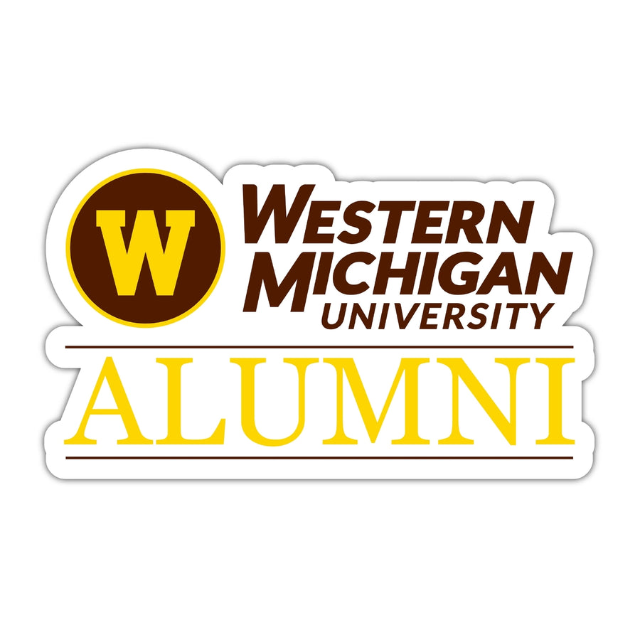 Western Michigan University 4-Inch Laser Cut Alumni Vinyl Decal Sticker Officially Licensed Collegiate Product Image 1