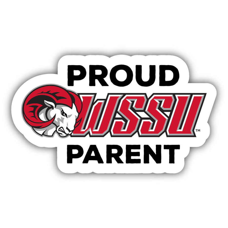 Winston Salem State 4-Inch Laser Cut Proud Parent Decal Sticker Officially Licensed Collegiate Product Image 1