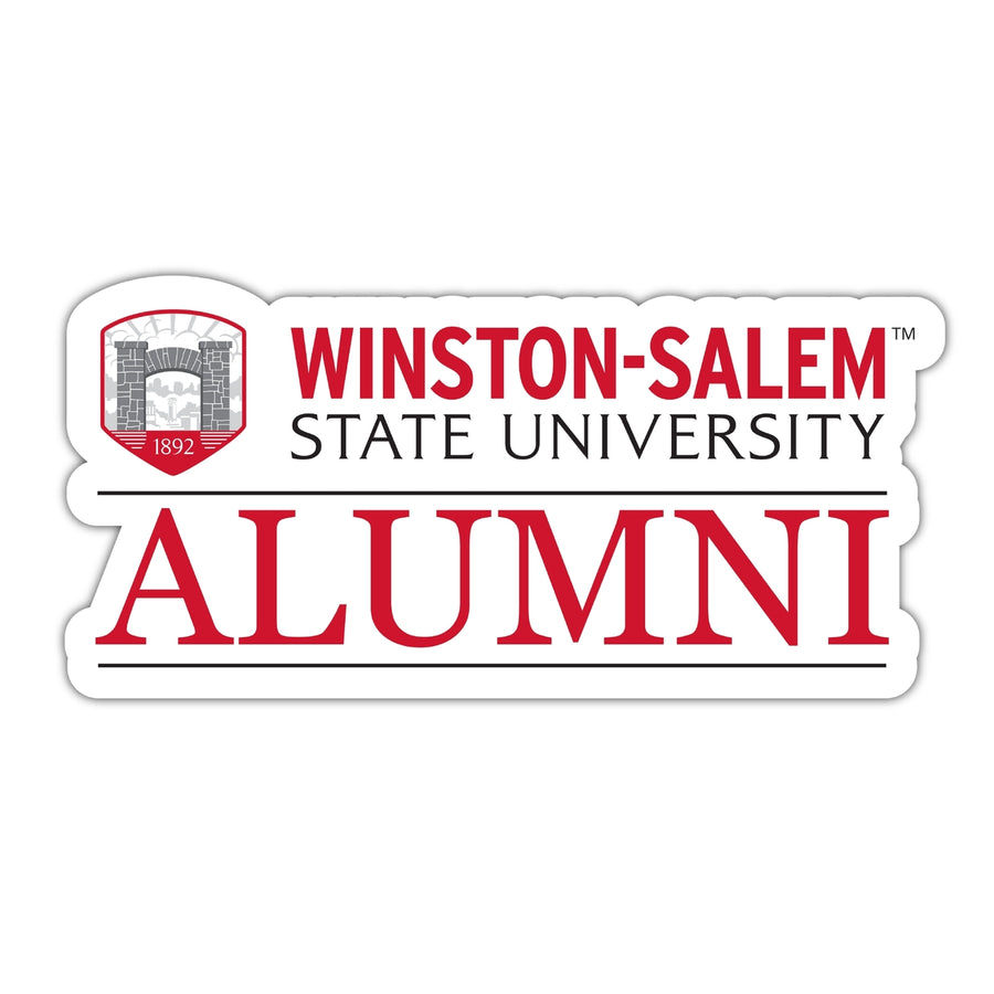 Winston Salem State 4-Inch Laser Cut Alumni Vinyl Decal Sticker Officially Licensed Collegiate Product Image 1