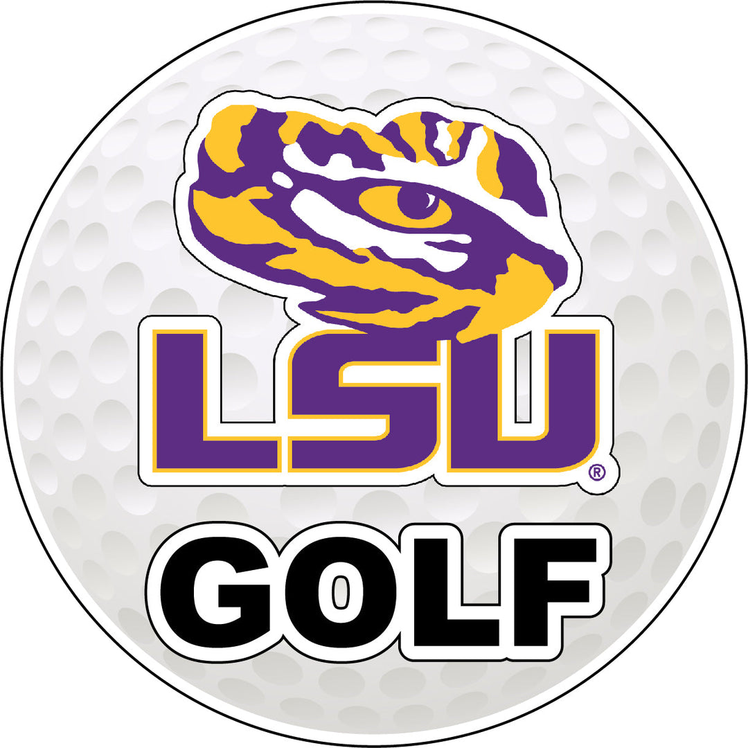 LSU Tigers 4-Inch Golf Vinyl Decal Officially Licensed Collegiate Product Image 1