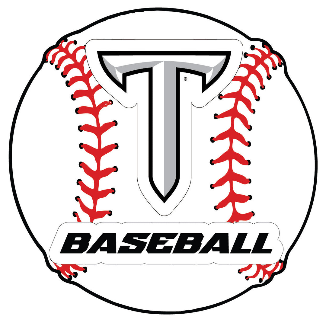 Troy University 4-Inch Baseball Vinyl Decal Officially Licensed Collegiate Product Image 1