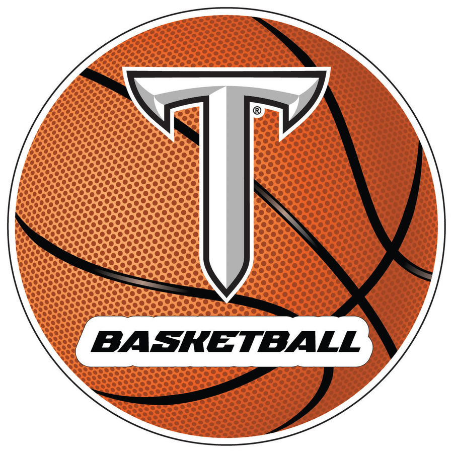 Troy University 4-Inch Basketball Vinyl Decal Officially Licensed Collegiate Product Image 1