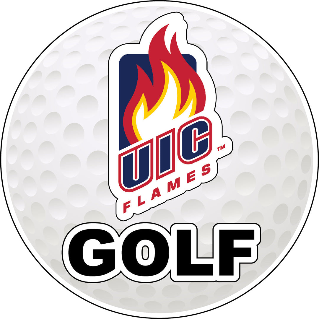 University of Illinois at Chicago 4-Inch Golf Vinyl Decal Officially Licensed Collegiate Product Image 1