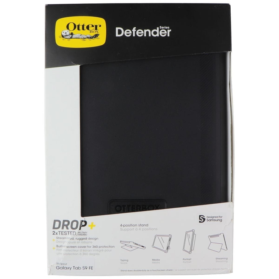 OtterBox Defender Series Case for Galaxy Tab S9 FE - Black Image 1