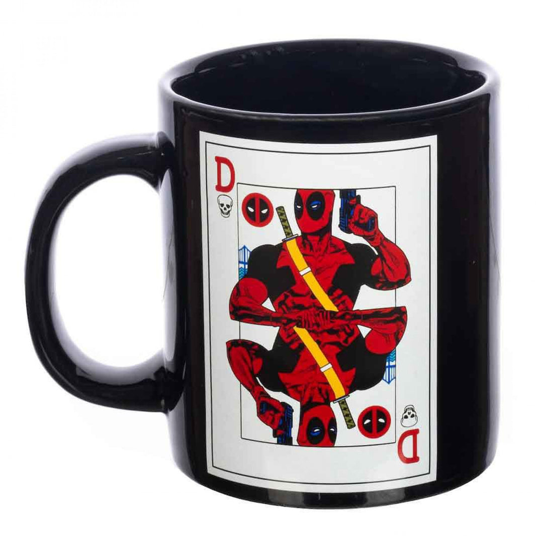 Deadpool Card Black Ceramic Mug Image 1