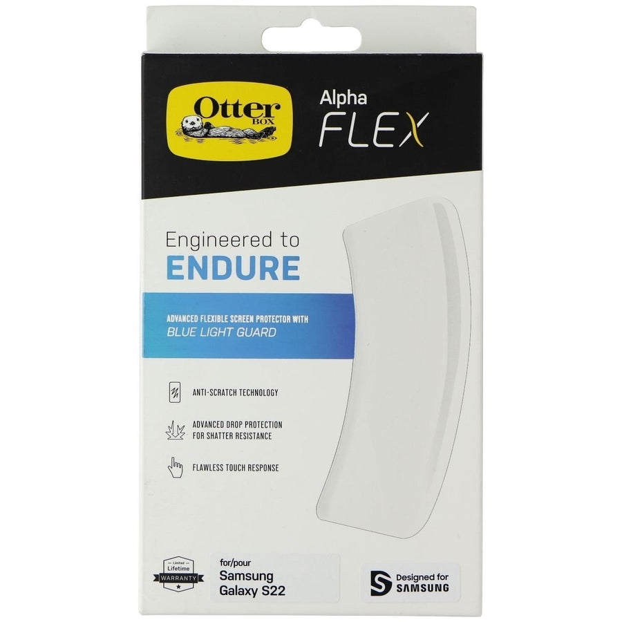 OtterBox Alpha Flex Endure Series Screen Protector for Galaxy S22 - Clear Image 1