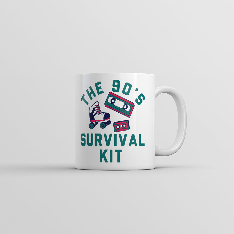 The 90s Survival Kit Mug Sarcastic Retro Graphic Coffee Cup-11oz Image 1