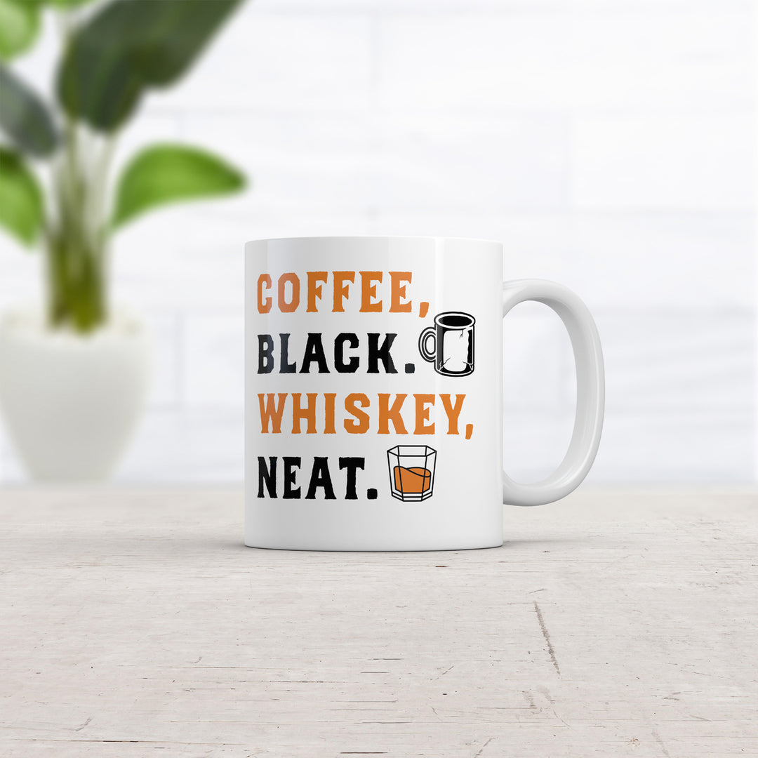 Coffee Black Whisky Neat Mug Funny Novelty Drinking Tea Cup-11oz Image 2