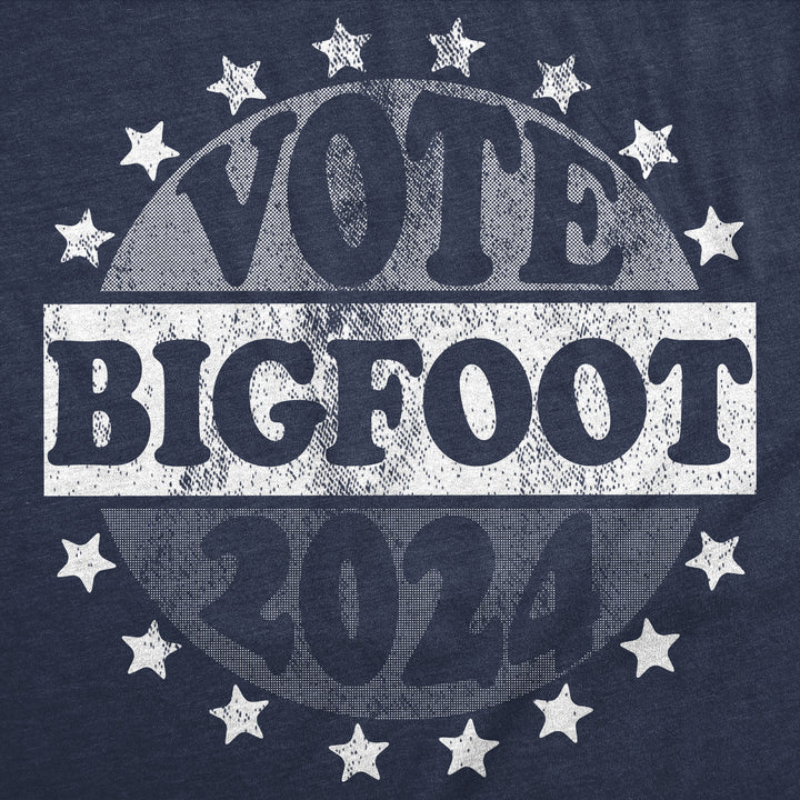 Mens Funny T Shirts Vote Bigfoot 2024 Sarcastic Election Novelty Tee For Men Image 2