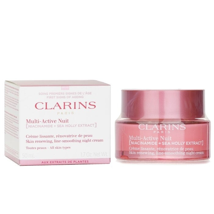 Clarins - Multi-Active Nuit (Niacinamide + Sea Holly Extract) Skin Renewing Line-Smoothing Night Cream All Skin Image 1