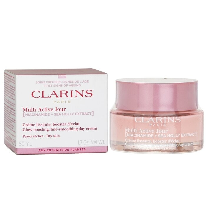 Clarins - Multi-Active Jour( Niacinamide+Sea Holly Extract) Glow Boosting Line-Smoothing Day Cream Dry Skin(50ml/1.7oz) Image 2