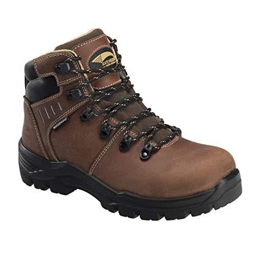 Avenger Womens 6-inch Waterproof Carbon Toe Work Boots A7451 Brown Size 8 Image 1