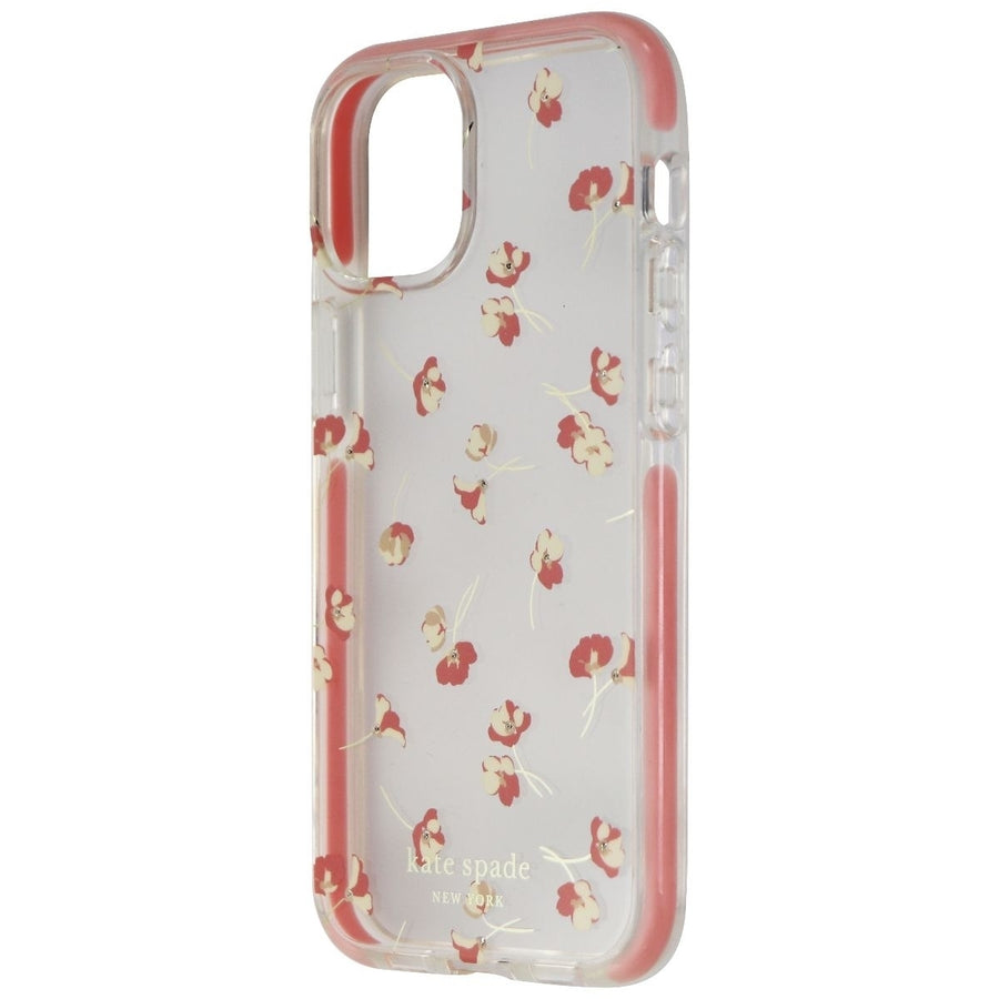 Kate Spade Defensive Case for Apple iPhone 13 Mini / 12 Mini - Falling Poppies Image 1