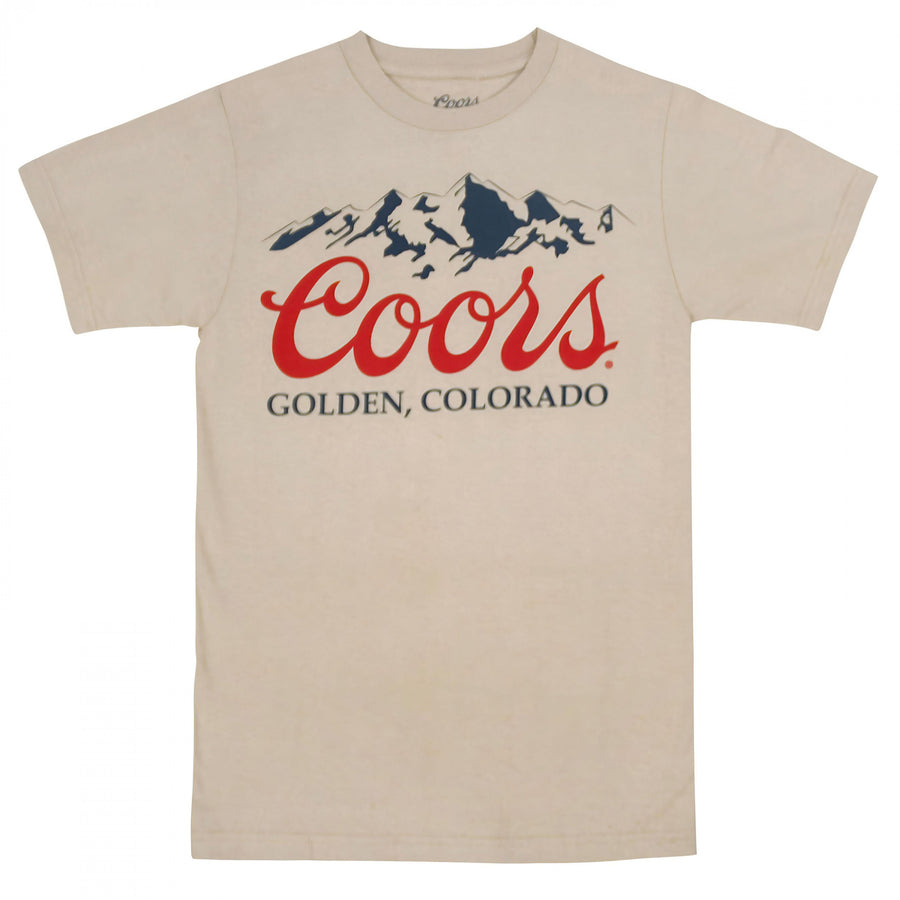 Coors Banquet Golden Colorado Rockies Mountain Range T-Shirt Image 1