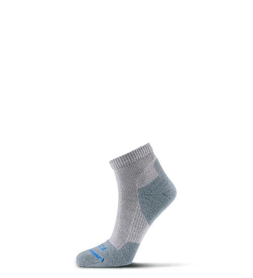 FITS Light Hiker Quarter Crew Socks Titanium F1003-077 Merino Wool Size Unisex Image 1