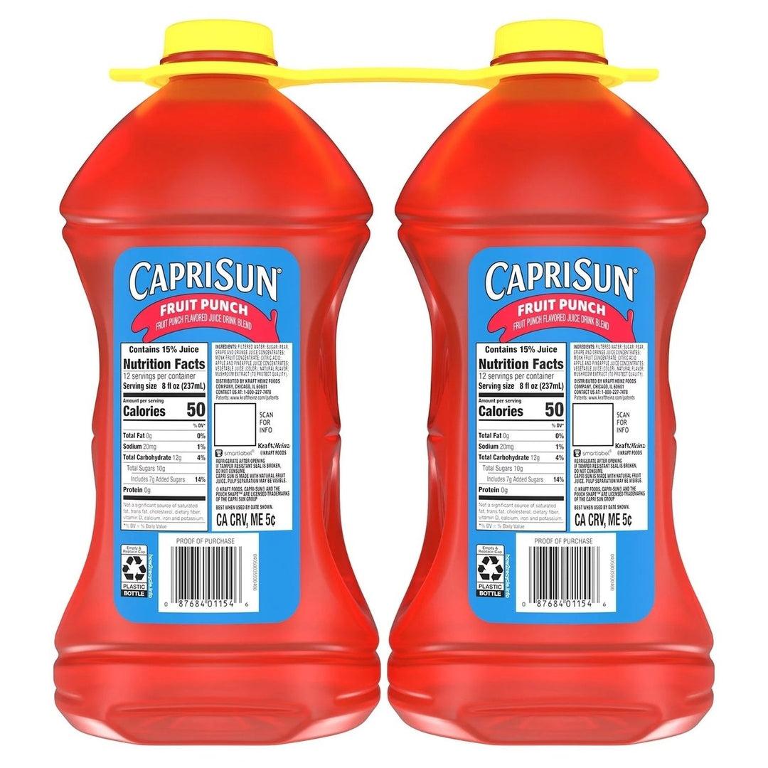 Capri Sun Fruit Punch Flavored Drink 96 Fluid Ounce (Pack of 2) Image 3