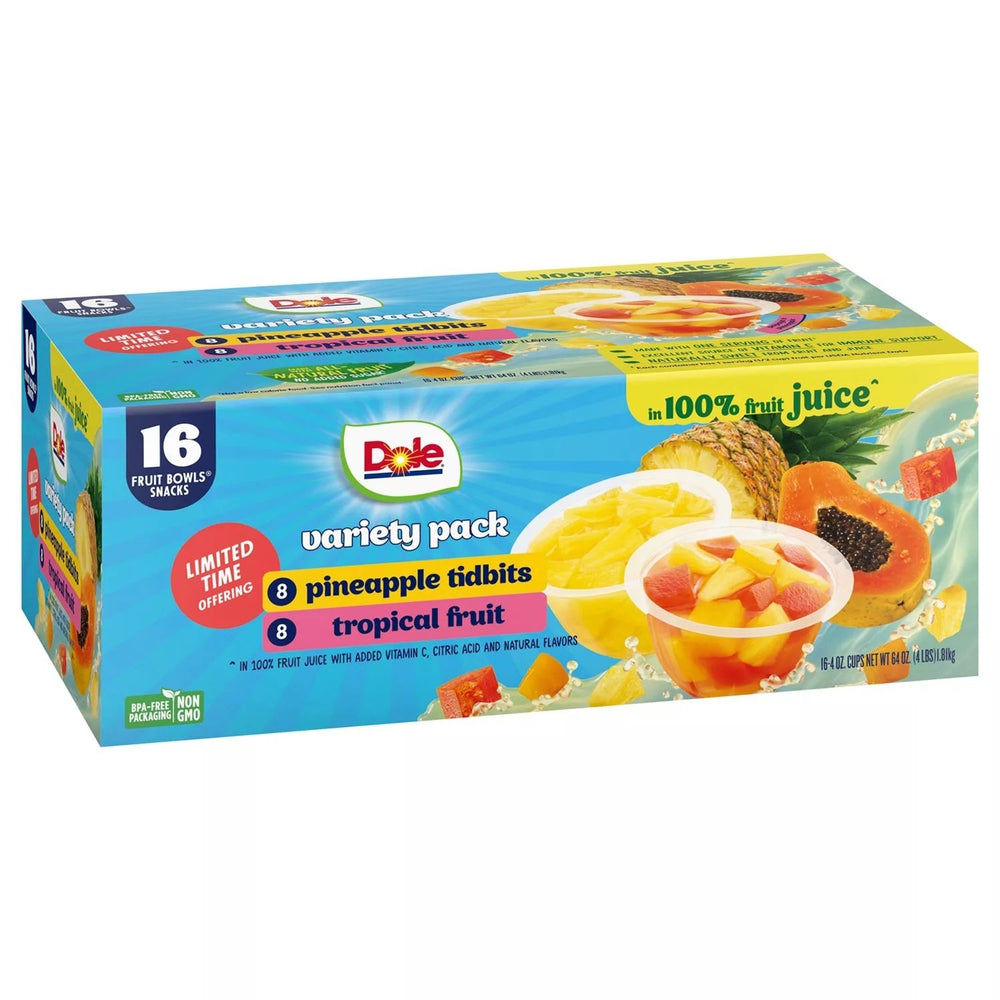 Dole Pineapple and Tropical Fruit Bowls 4 Ounce (Pack of 16) Image 2