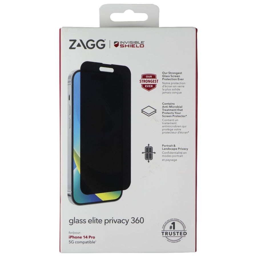 ZAGG (Glass Elite Privacy 360) Screen Protector for Apple iPhone 14 Pro - Tinted Image 1