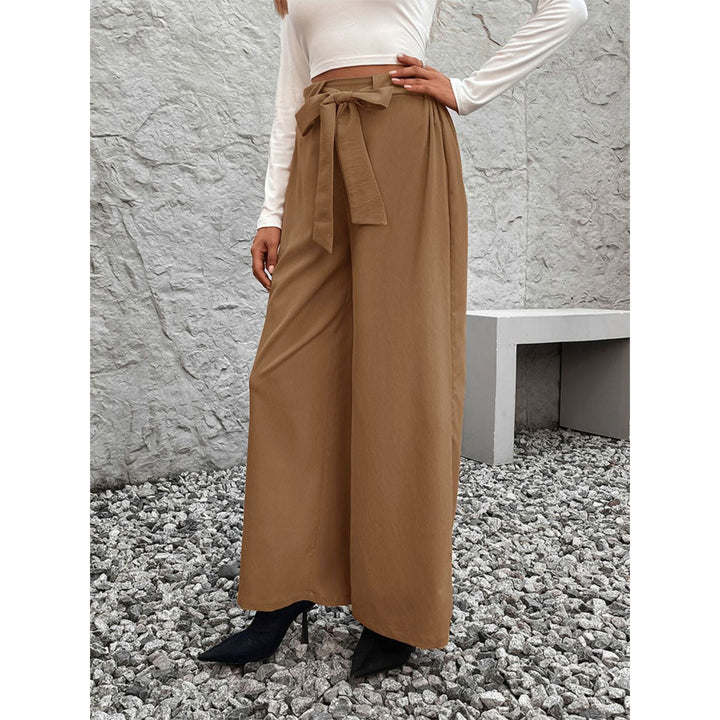 Tied High Waist Wide Leg Pants Image 3