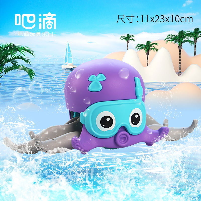 Traction Water-splashing Crab Octopus Crawling With Eight Claws Can Move The Net Red Crab Baby Boy Girl Gift Toy Image 12